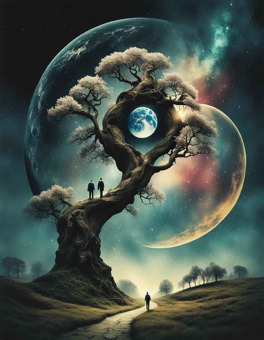 Surreal Cosmic Gateway Reveals Earthly Dreamscape