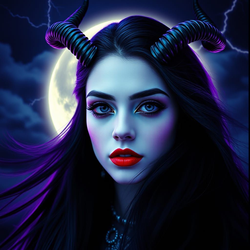 Cosmic Goddess in Celestial Splendor