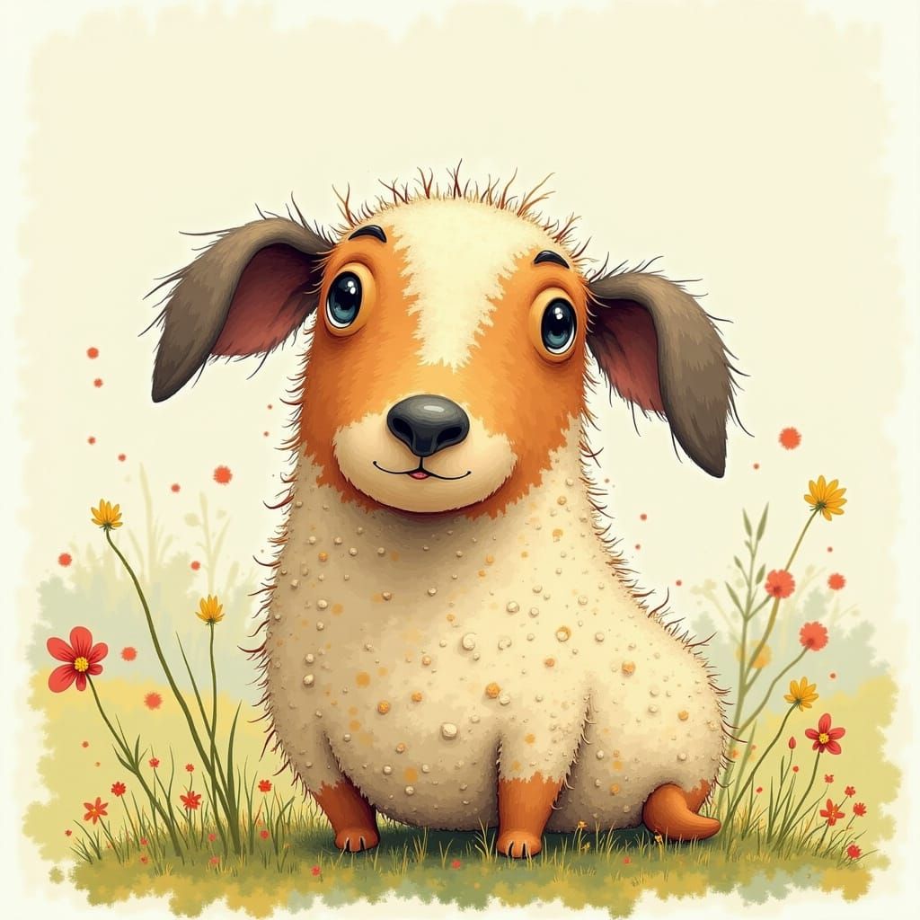 Dopey Lanky Dog in Sheep Costume