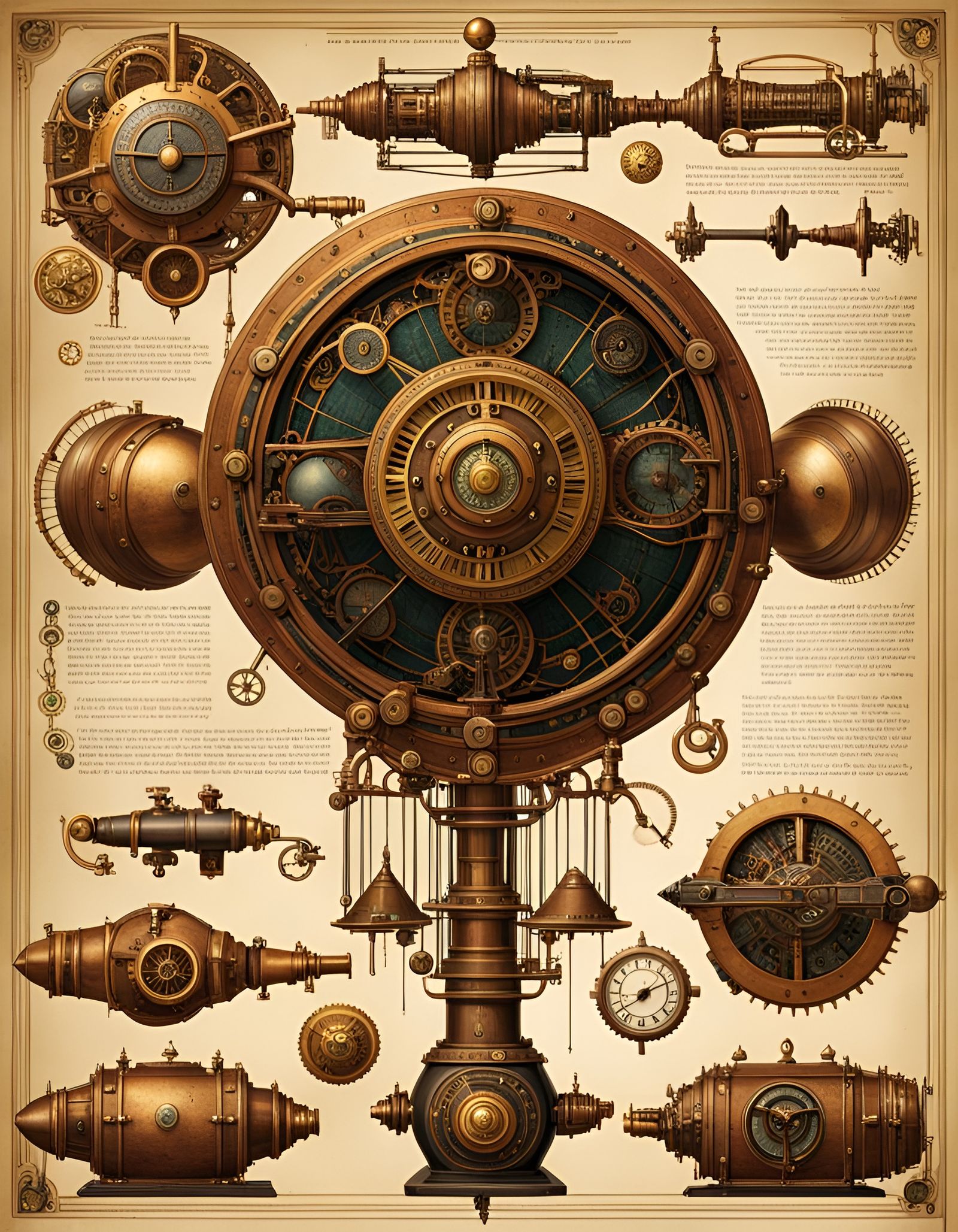Steampunk Mystical Artifacts of Ancient Technology