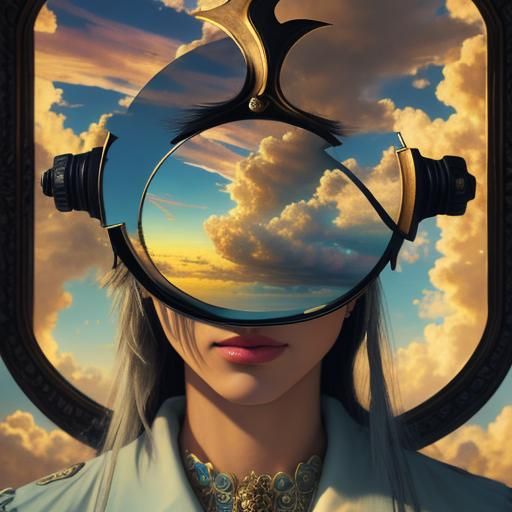 Ethereal Sky with Mirrors: 3D Render