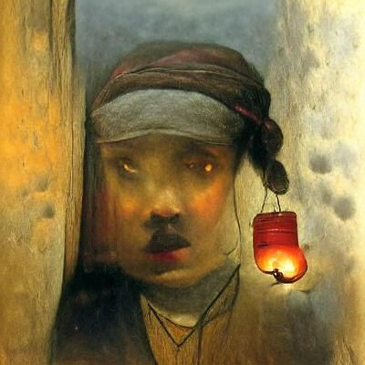 Lantern Lit Closet in Atmospheric Style