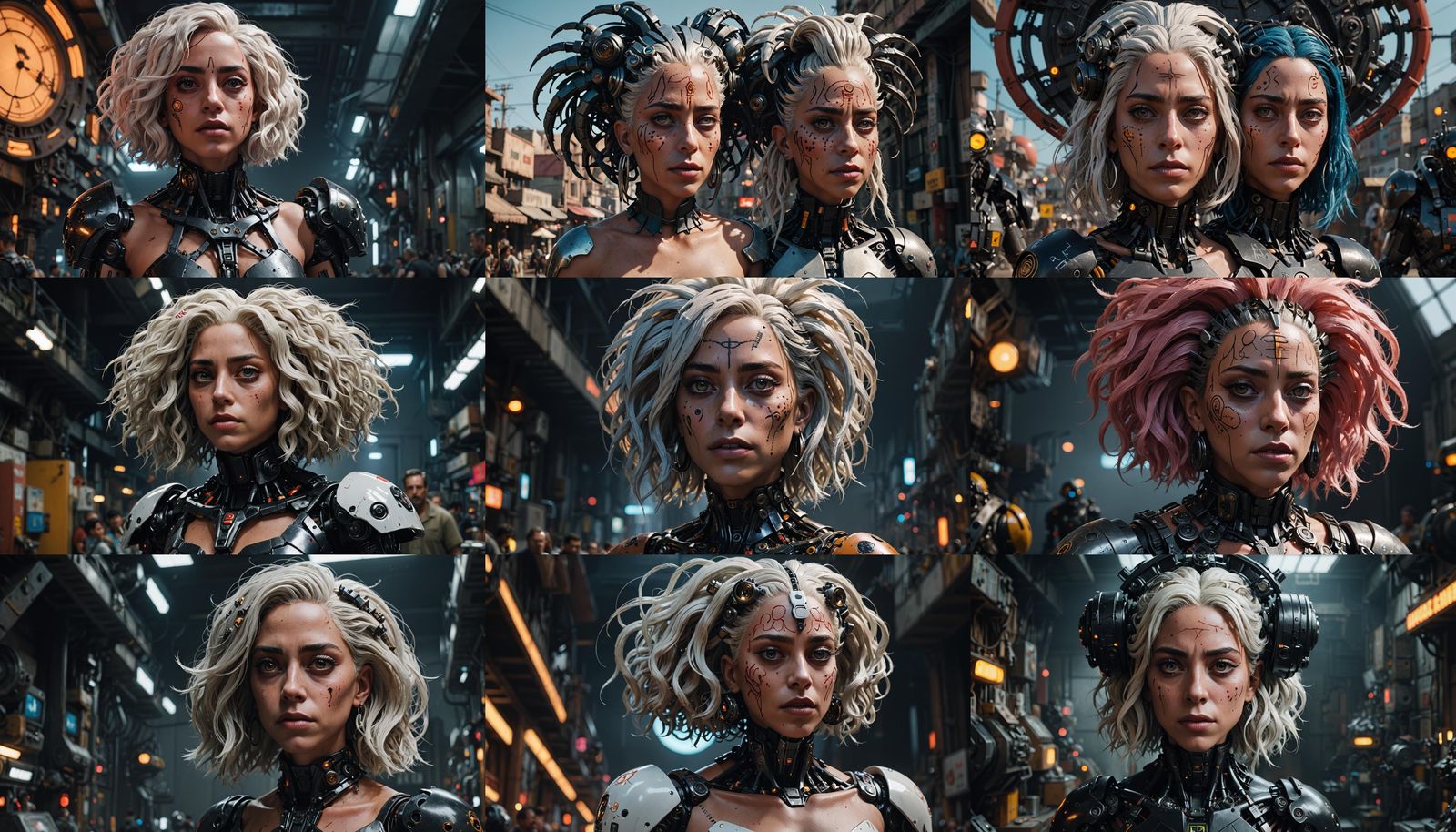 love death + robots, lady gaga with her venus hair, at 8 k, netfilx !n-9, eye fish lens, by alain churlaud 
by Stefanie ...