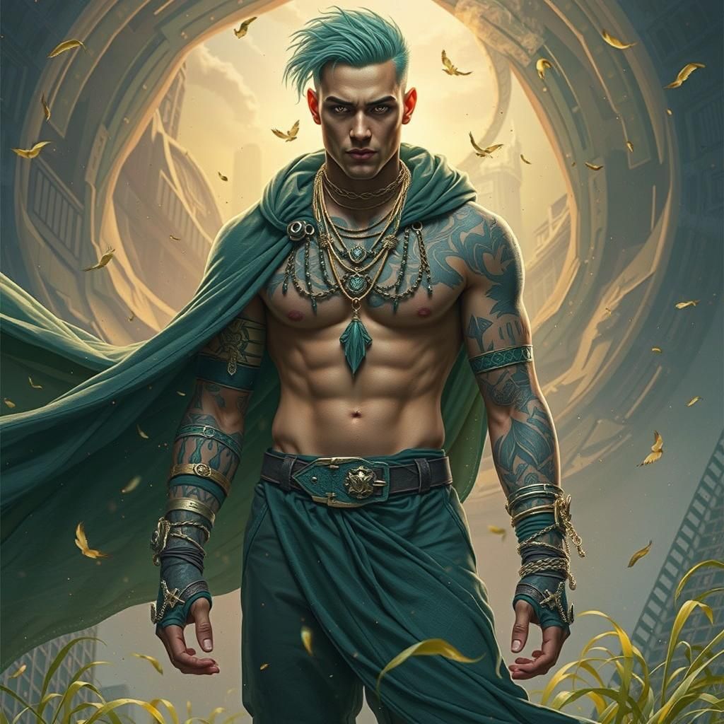 Nordic Sorcerer Manifests Vision in Modern City