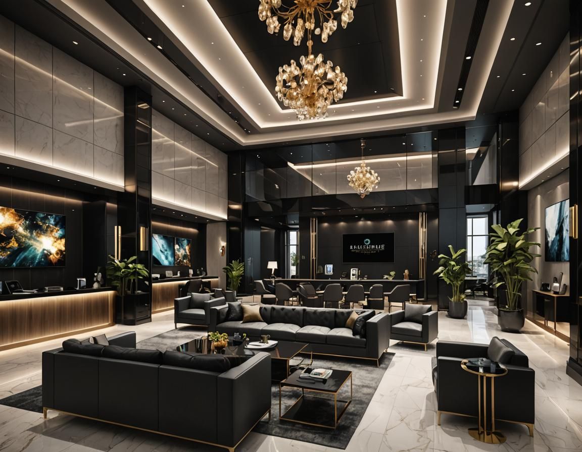 Ethereal Light in a Luxury Corporate Lounge