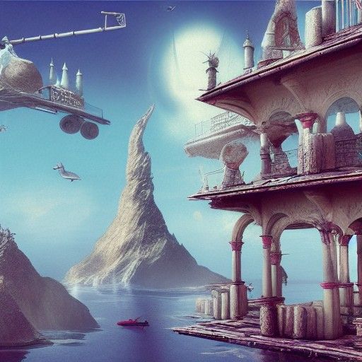 Detailed Matte Painting of Figures