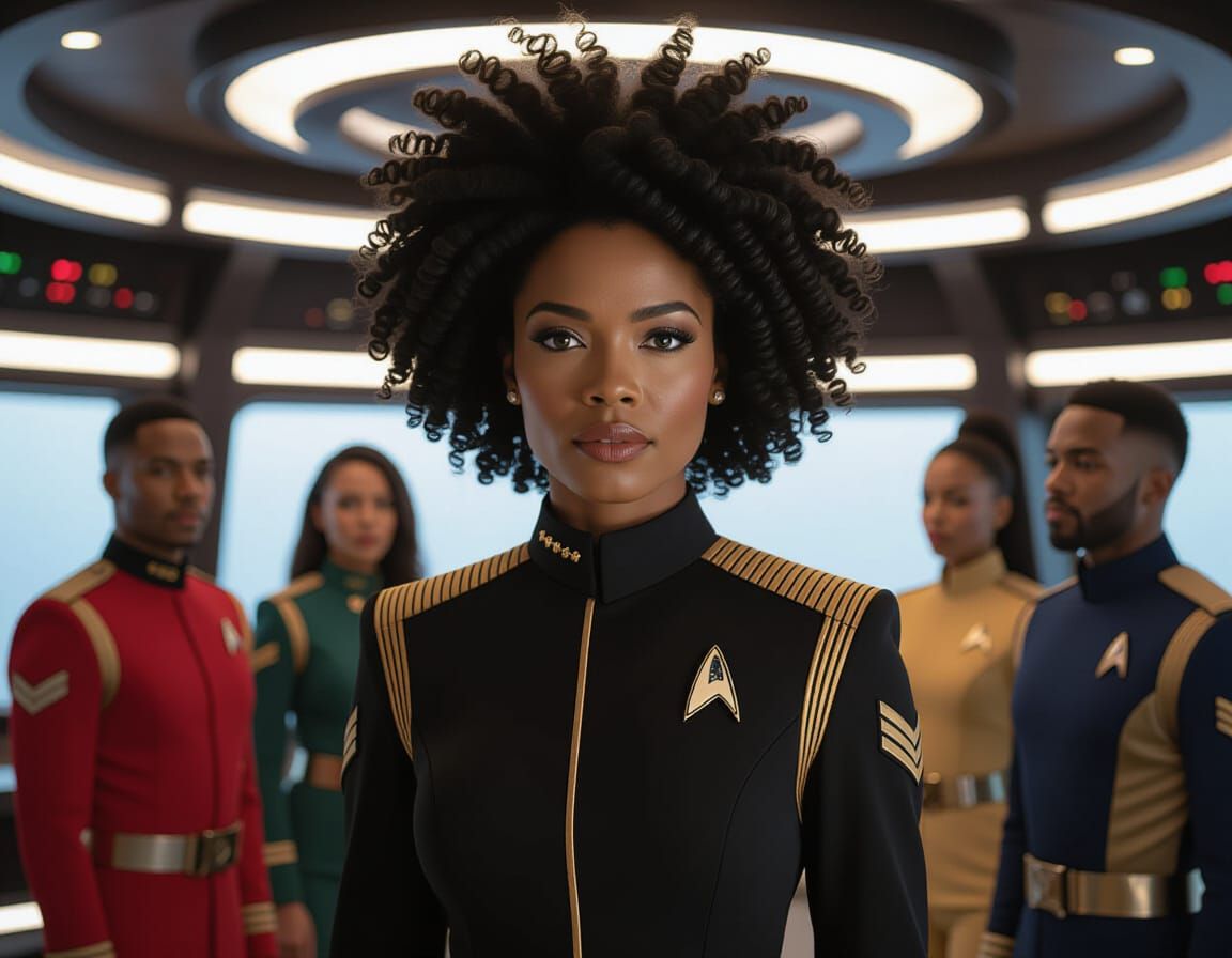 Captain Uhuru and Crew: A Star Trek Portrait