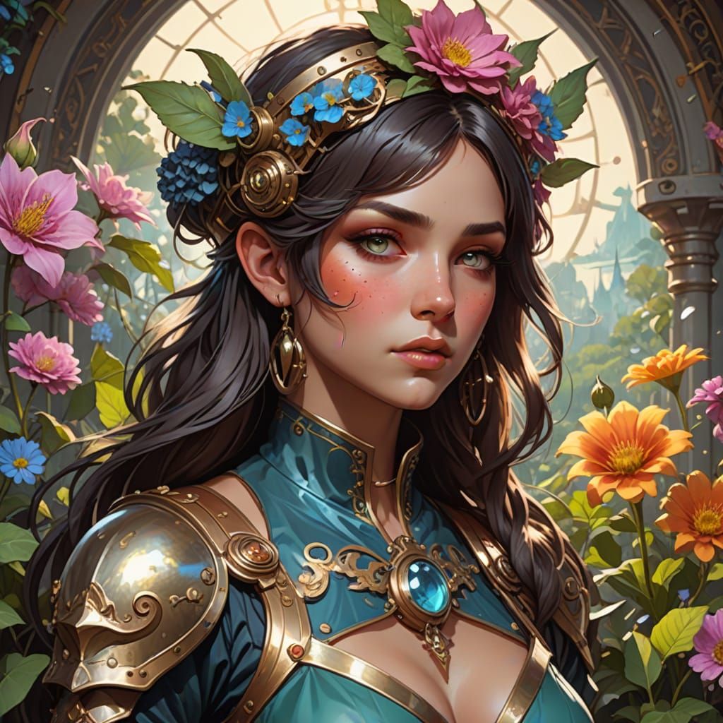 Sir Hector's Steampunk Garden with Goblin Helpers