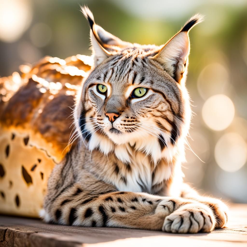 Cute Lynx Cat Loaf in Professional Photography