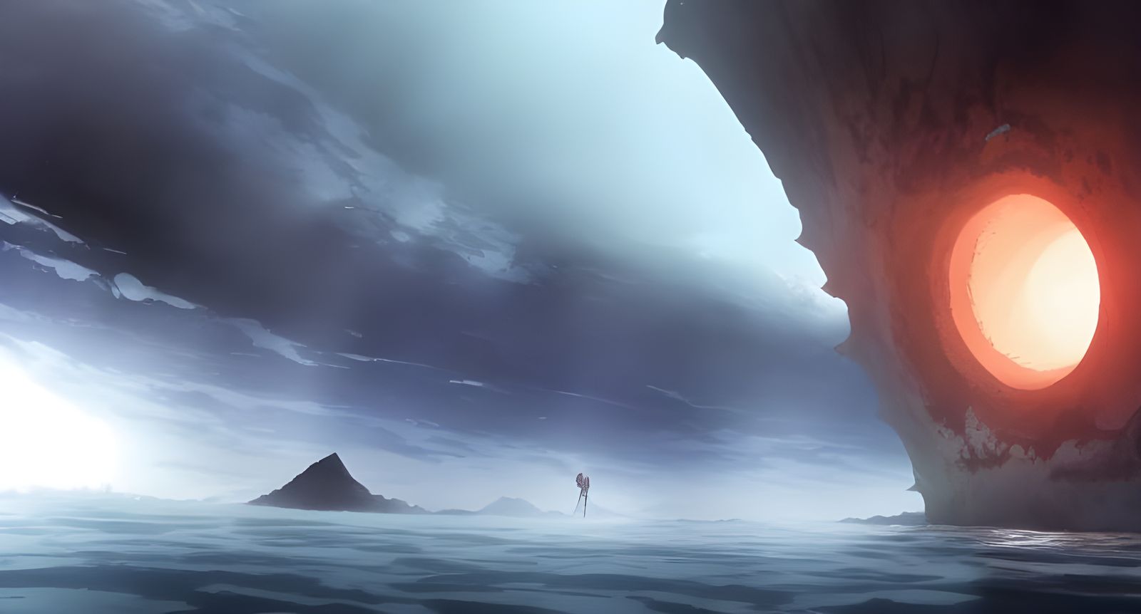 Epic Abyssal Hole in Anime Style