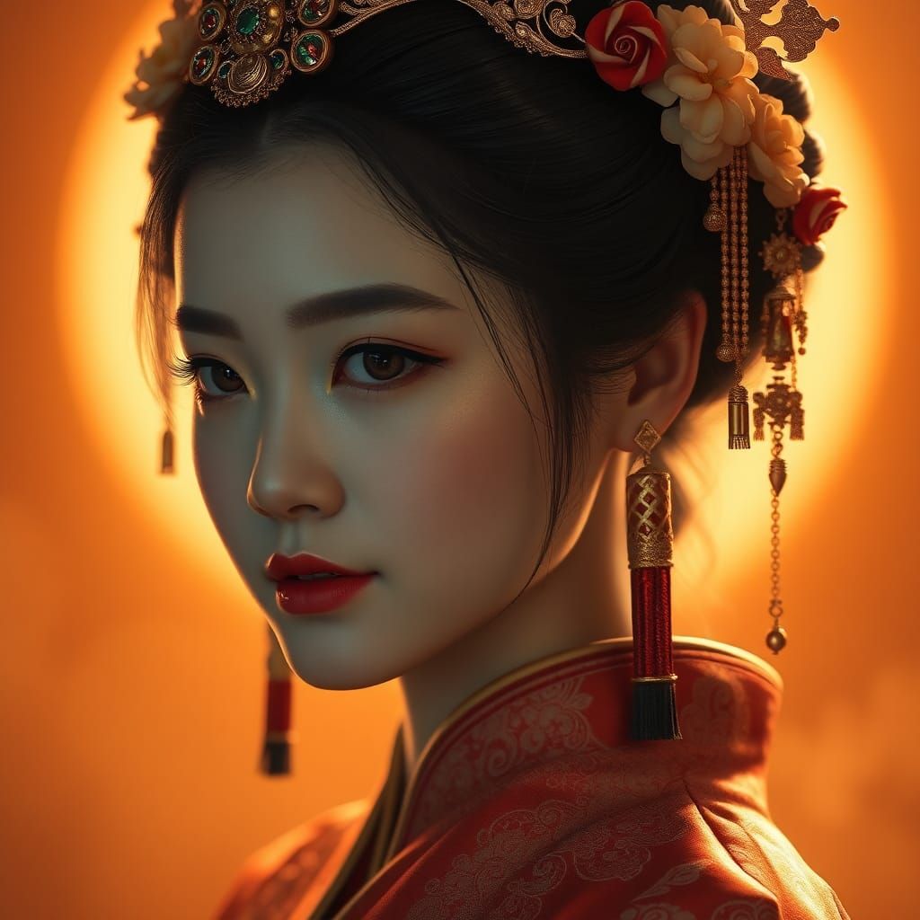 Chinese Imperial Bride in Renaissance Style
