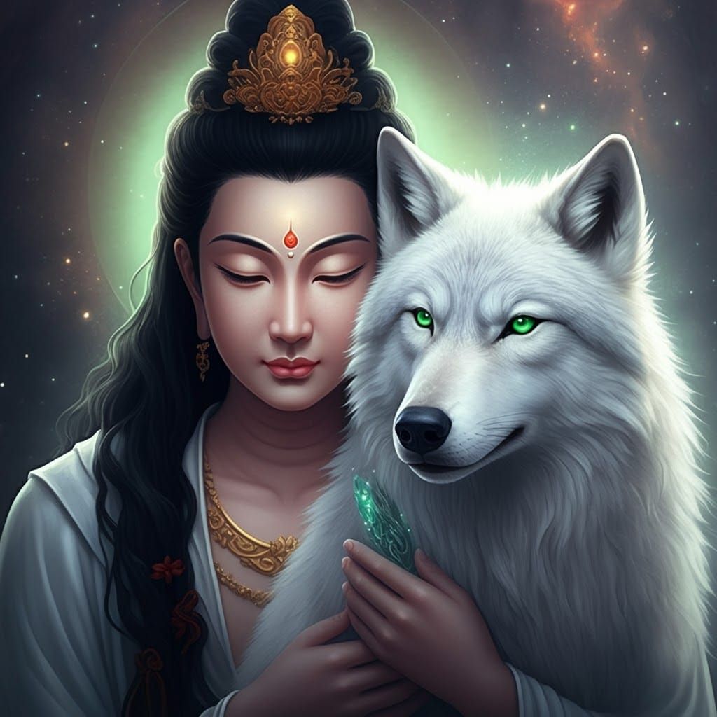Wolfie and Quan Yin