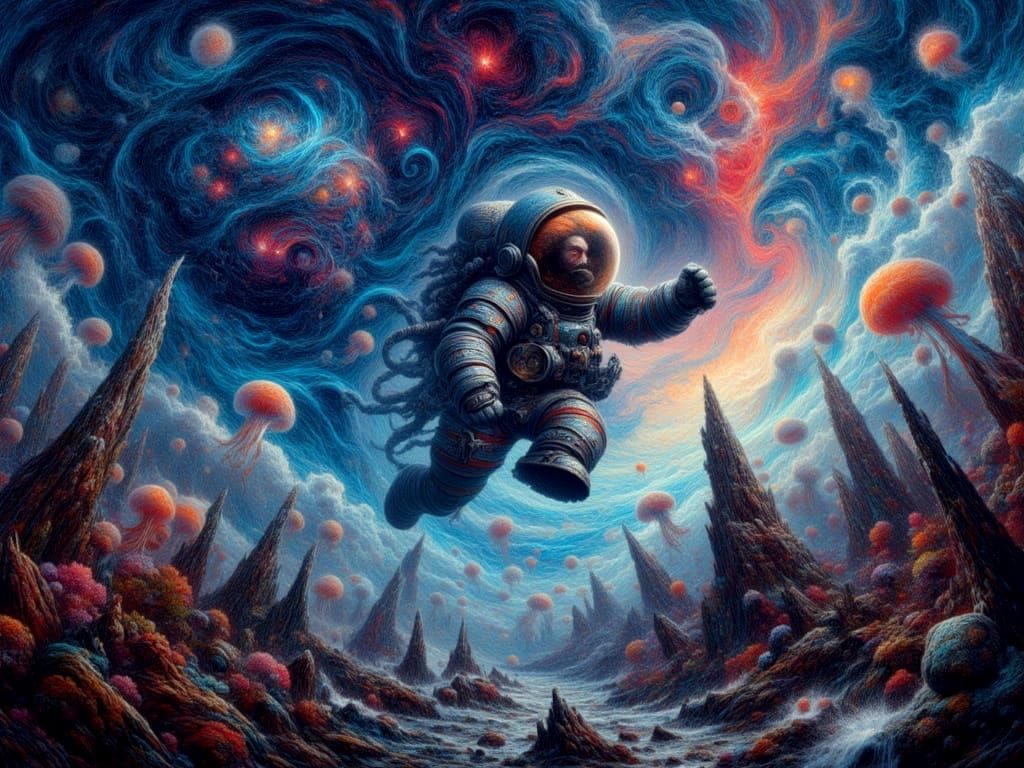 Surreal Fantasy Creature in Epic Style