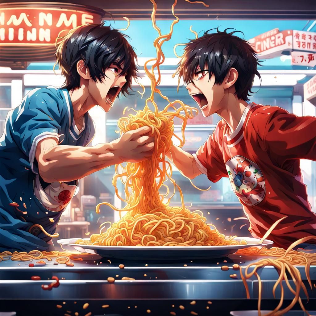 The noodle fight