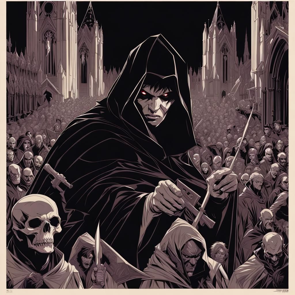 Dark Fantasy World in Grimdark Style