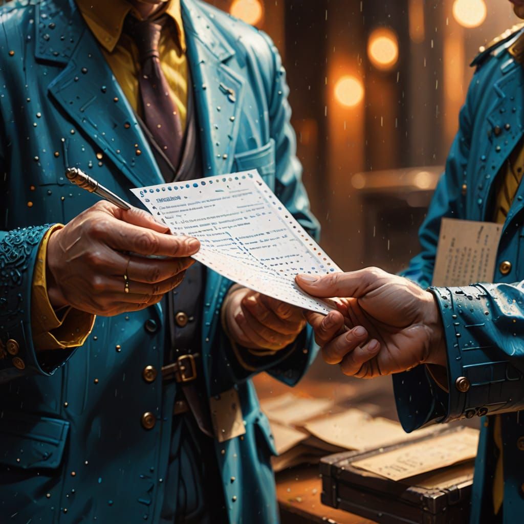Close-Up of Person Holding Vibrant Braille Mail
