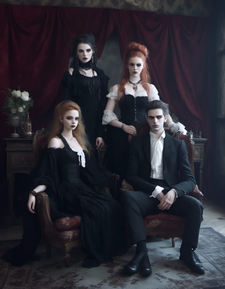 A portrait of a vampire coven.