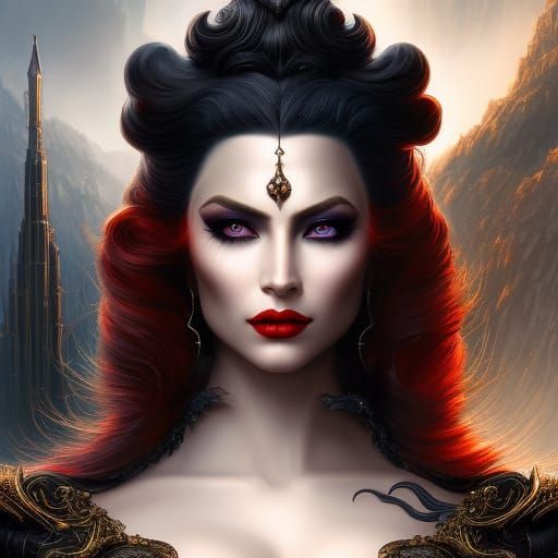 Gothic Jessica Biel Fantasy Magazine Cover Art