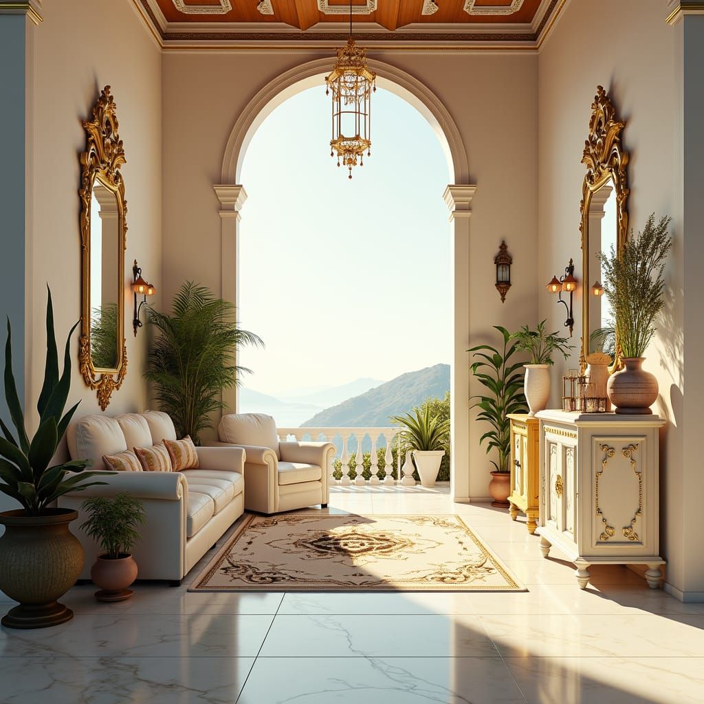 Mediterranean Villa Interior in Unreal Engine 5