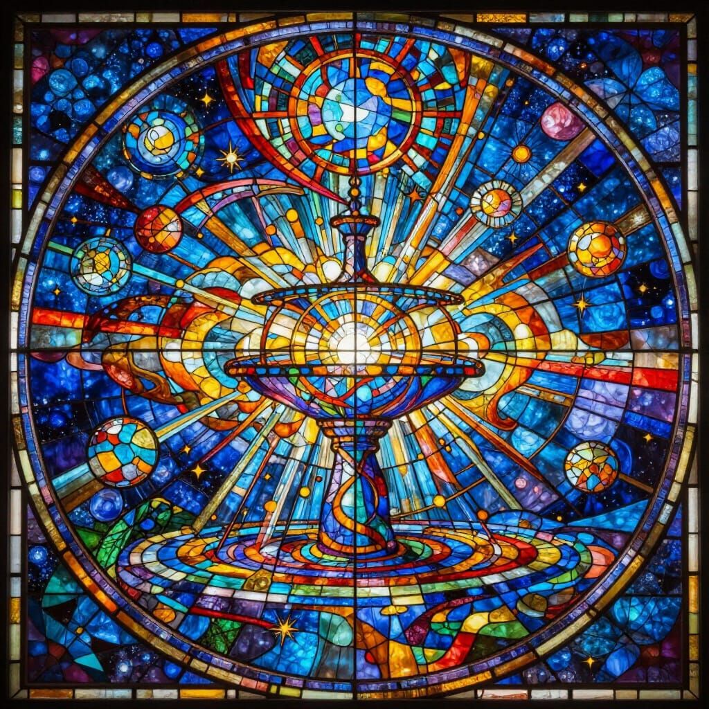 Cosmic Stained Glass: Font of Creation Sculpts New World