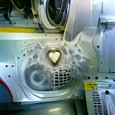 Modern Front-Loading Washing Machine