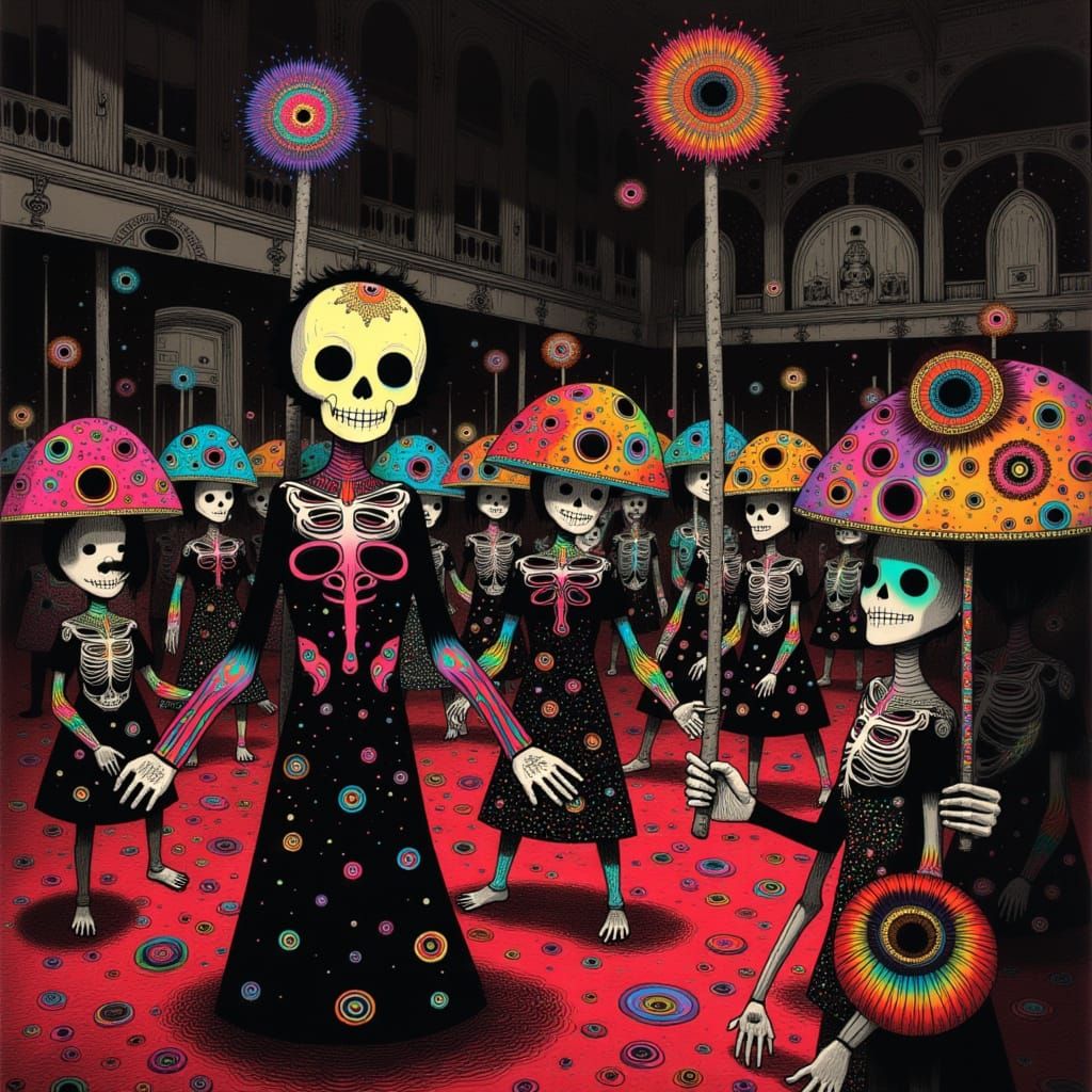 Day of the Dead Dance in the Underworld Ballroom