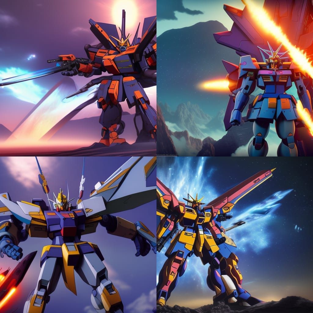 Gundam Meets Jojo's Bizarre Adventure: Detailed Matte Painti...