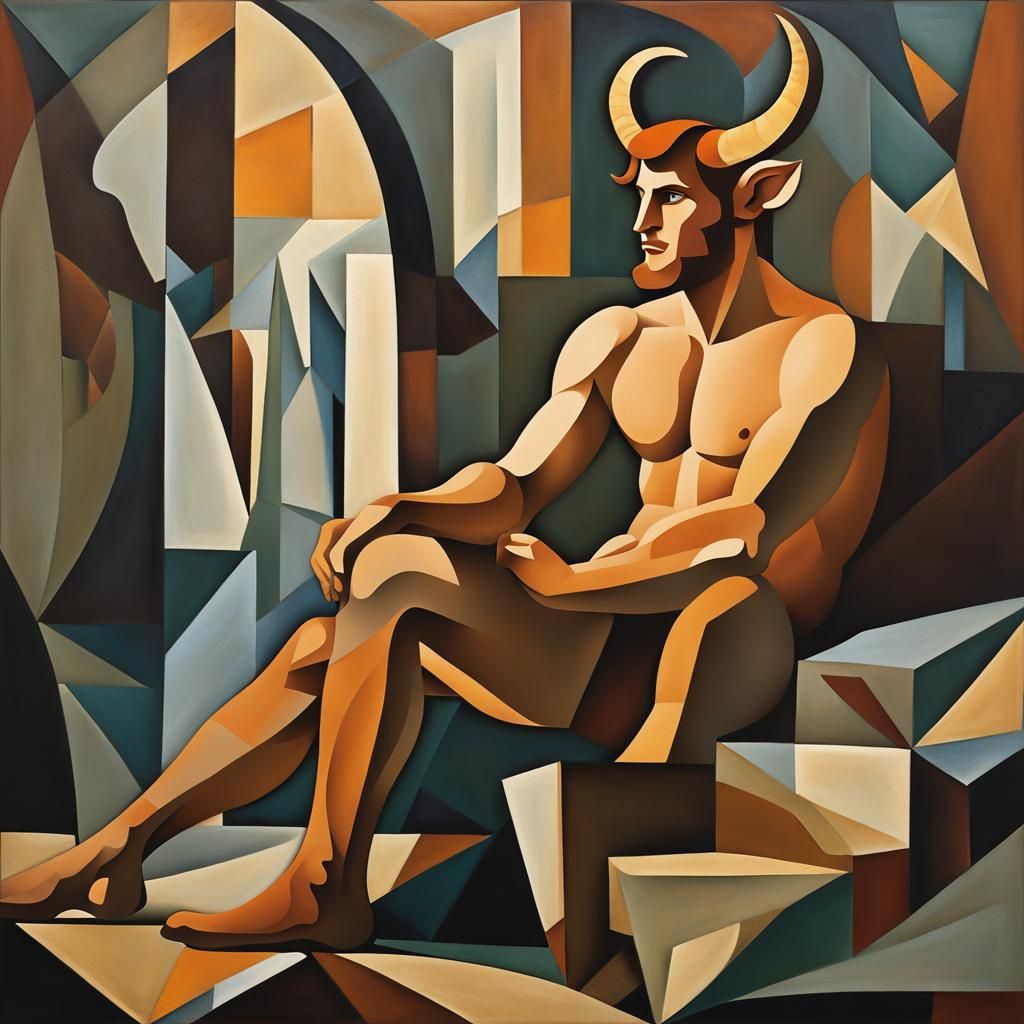 Ginger Satyr (after Pablo Picasso)