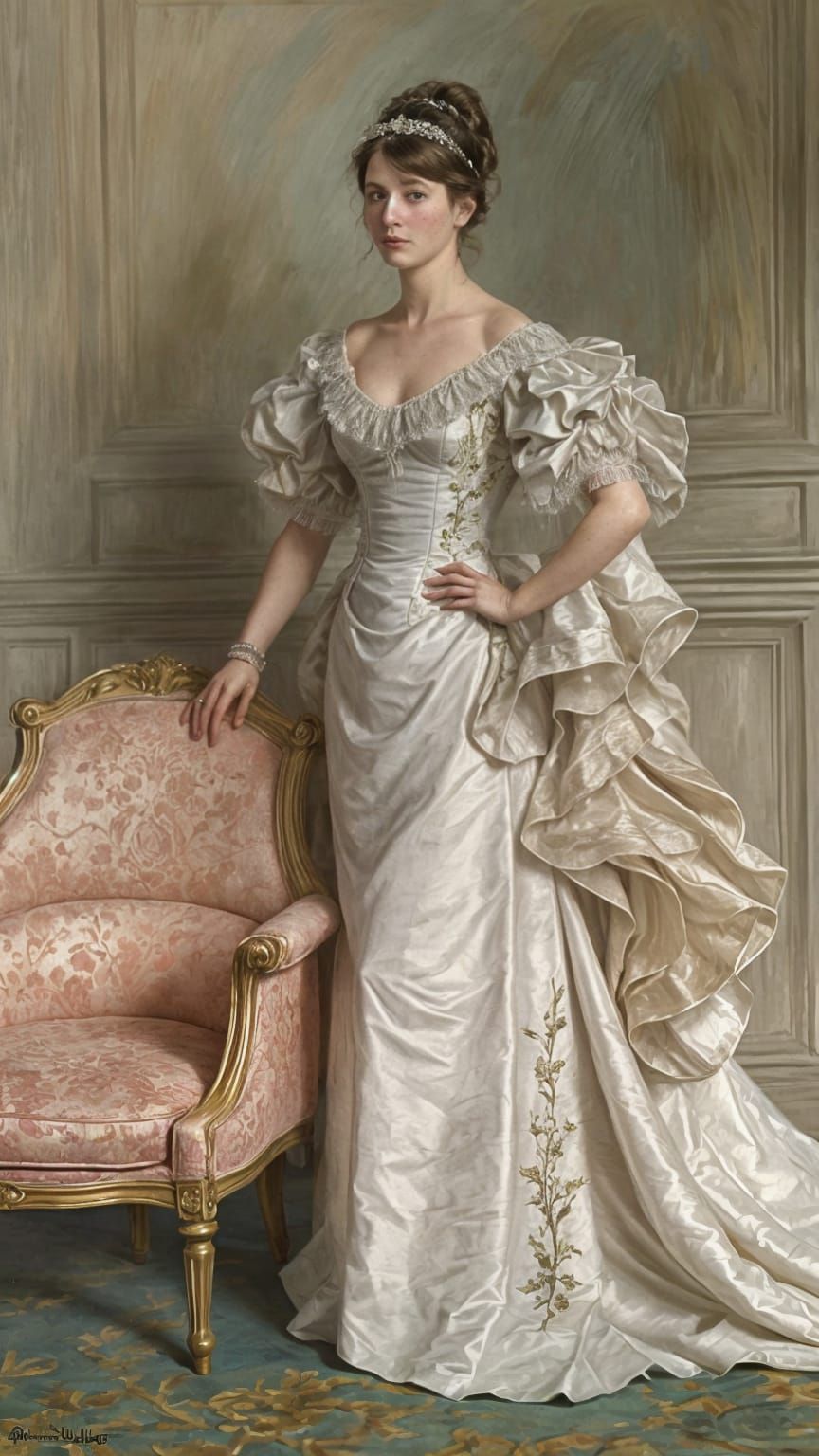 Society Portrait in Grand Manner Style