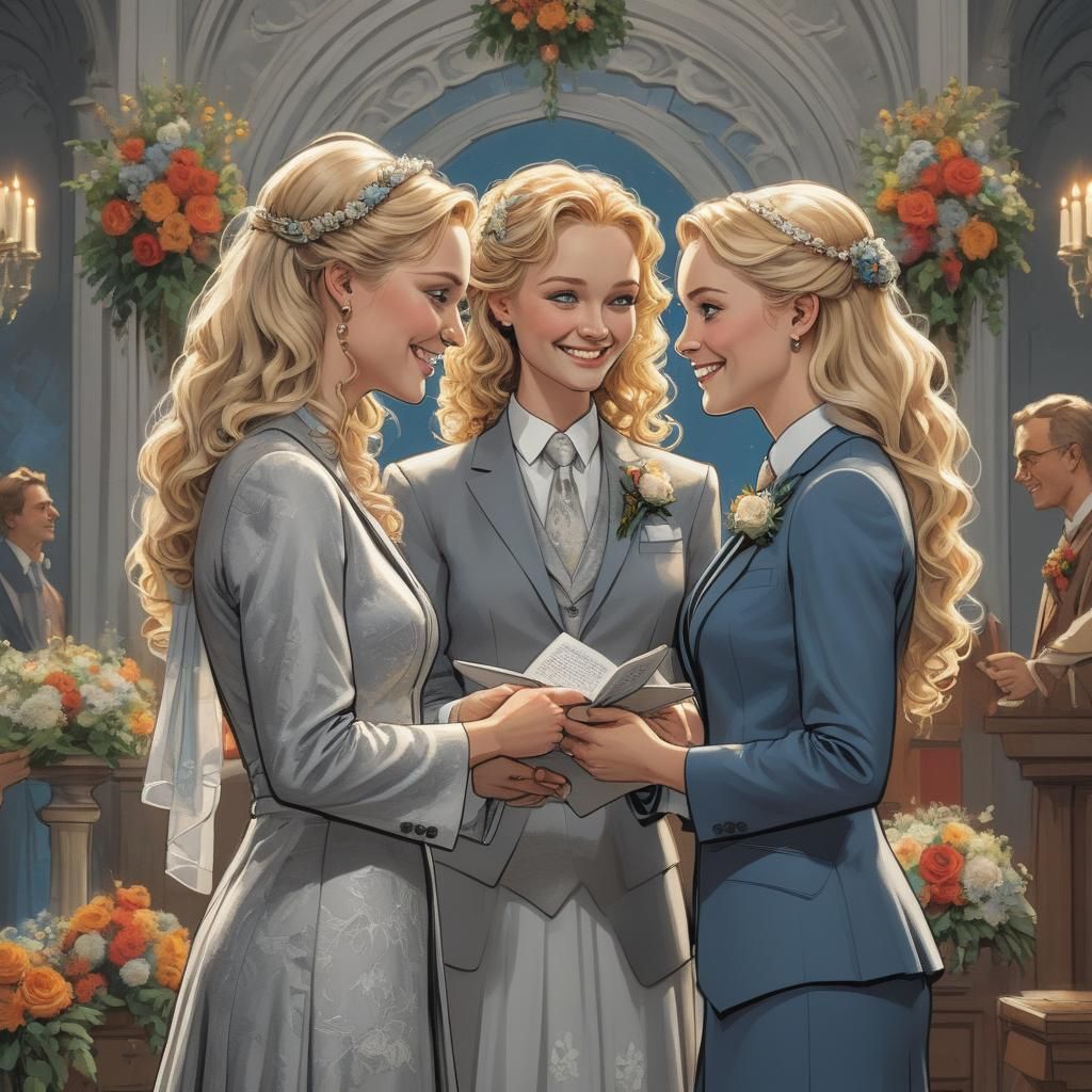 Joyful Comic Book Wedding with Vibrant Colors