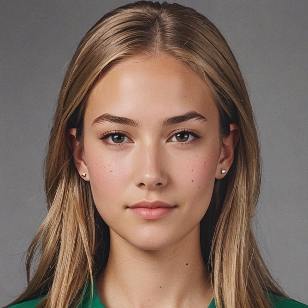 High School Freshman Portrait in Detailed Matte Painting