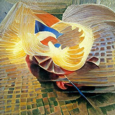 Dynamic Abstract in Futurist Style