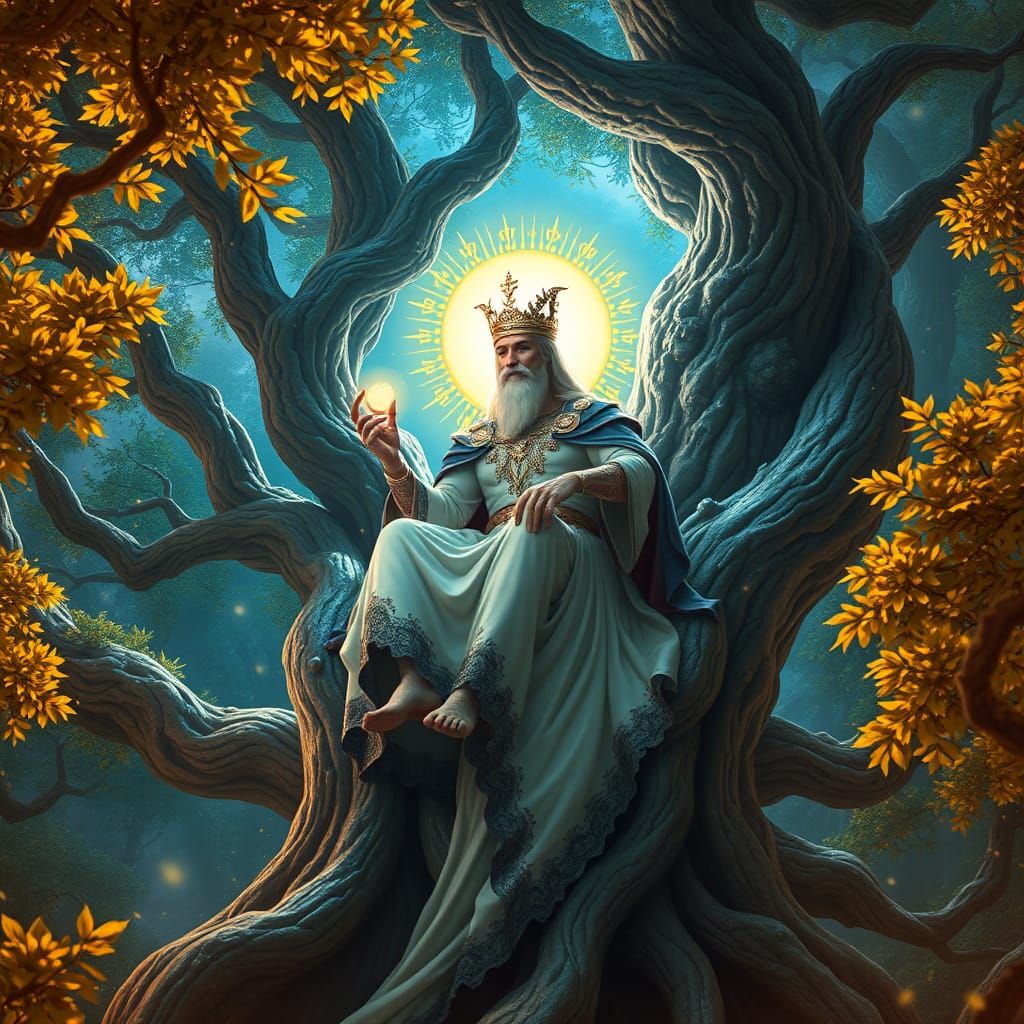 Oberon, Fairy King on Root Throne