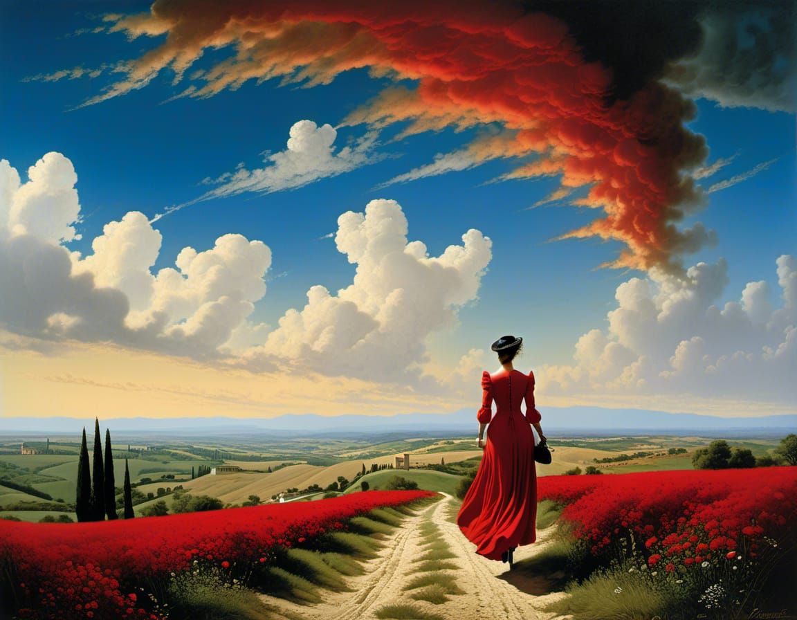 Mary Poppins Paints the Country Sky Red