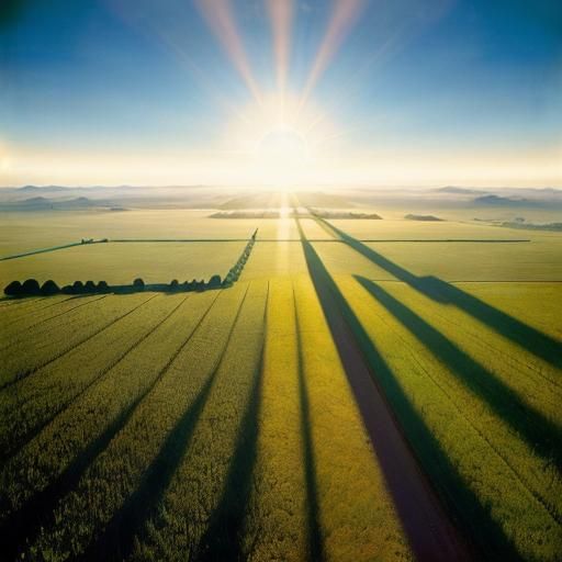 Surreal Winged Landscape in Magic Realism Style