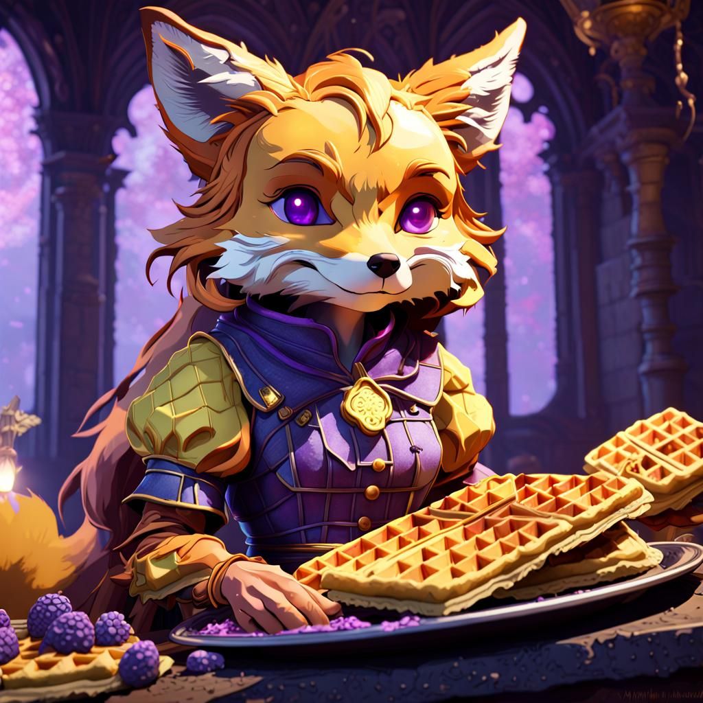 Waffles the Fox: Dark Fantasy Concept Art