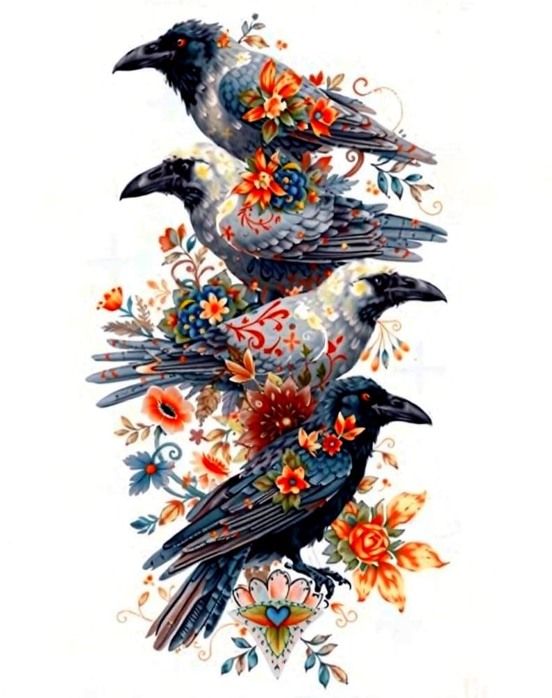 Ravens and Flowers