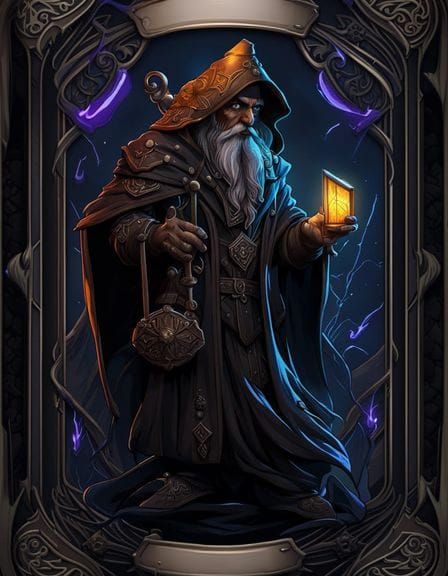 Mad Hermit Tarot Card V.3