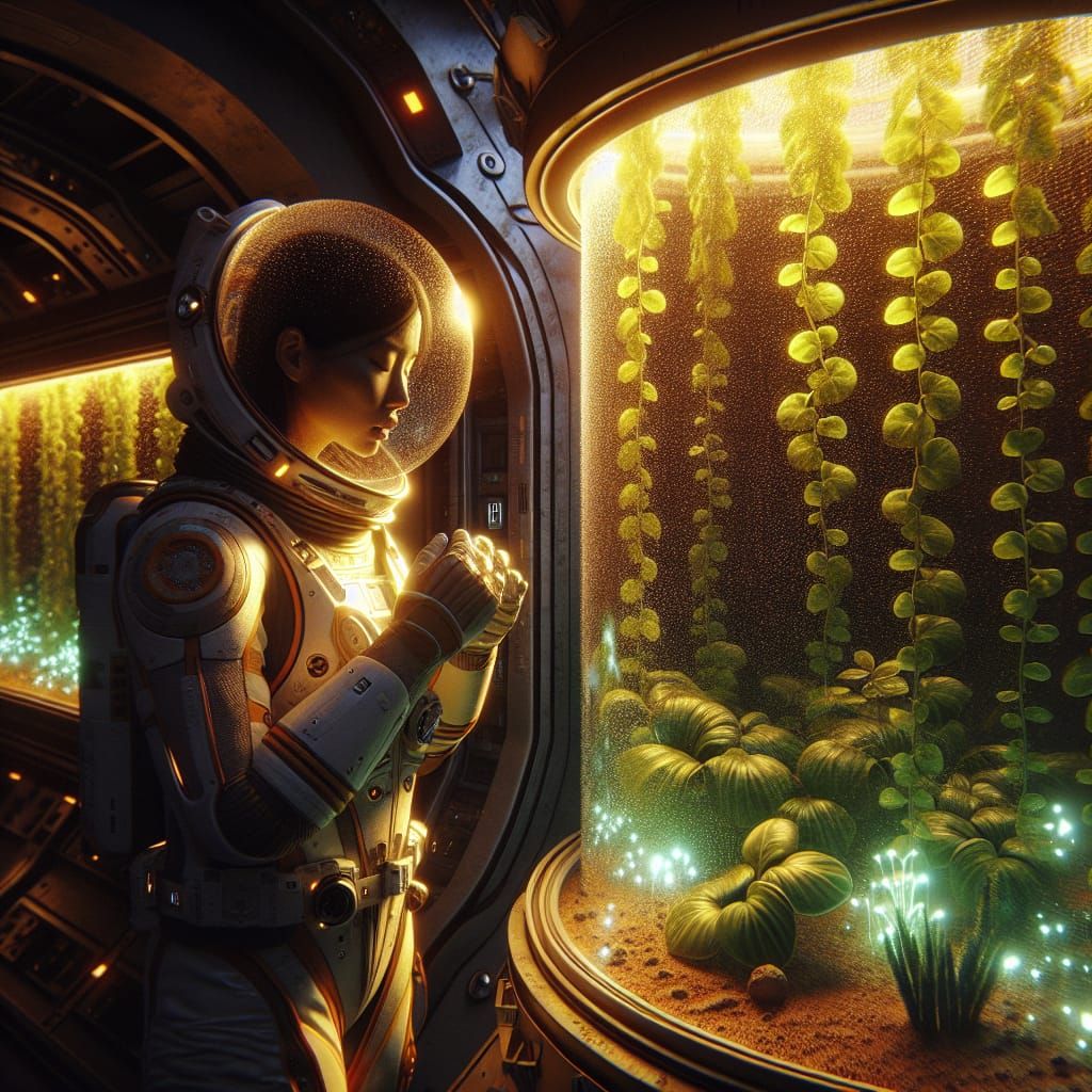 Astronaut's First Breath on Mars Airlock