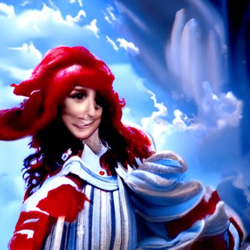 Cher as Wendy's Mascot in Divine Light