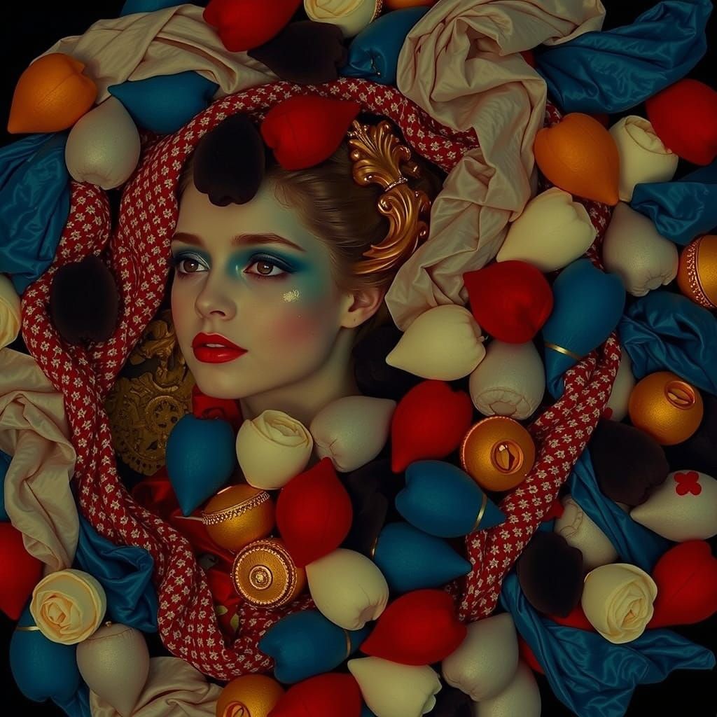 Divine Femininity Celestial Vision with Golden Halo