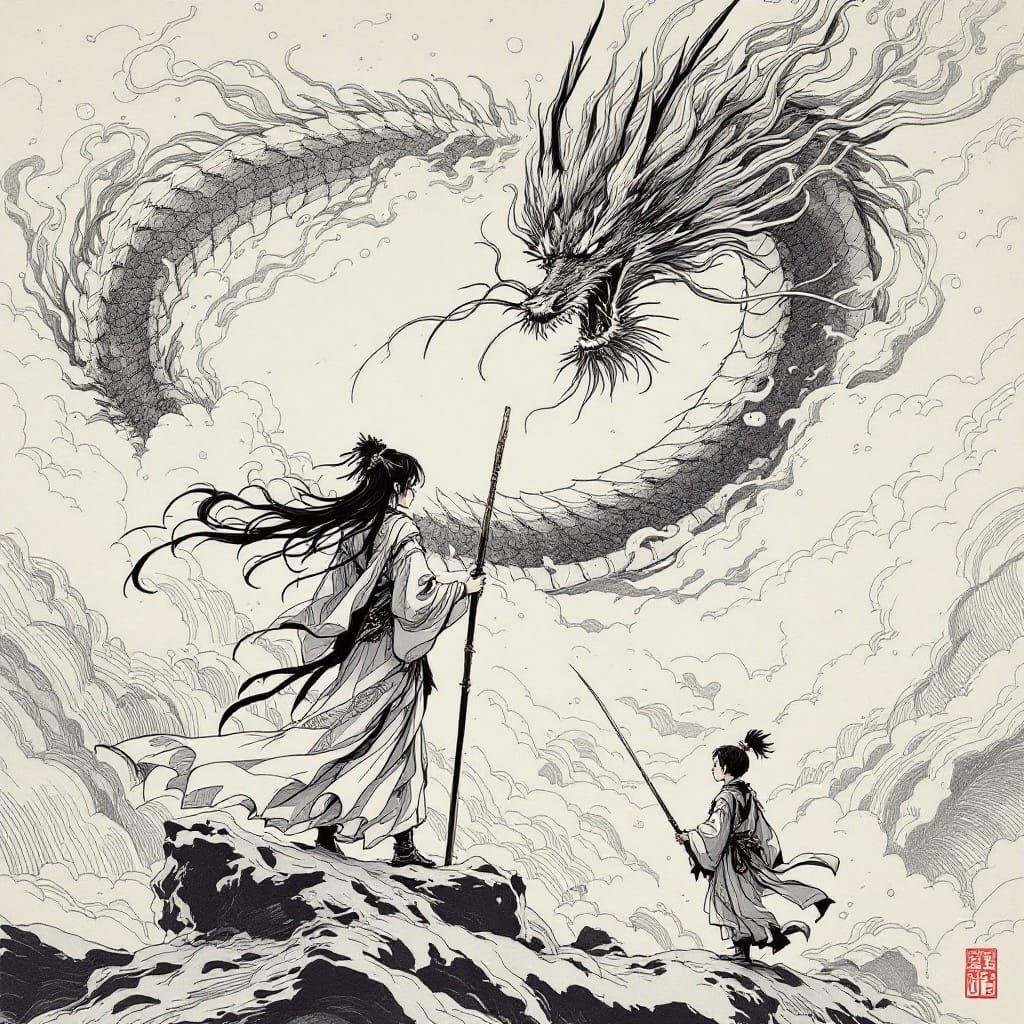 Monochrome Warriors Face Destiny in Mythic Realm