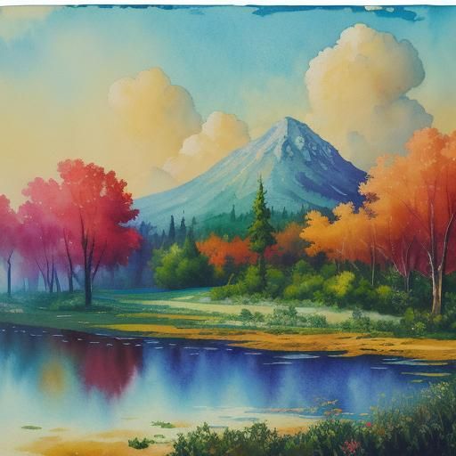 Busy to Abandoned Gouache Painting in 8k