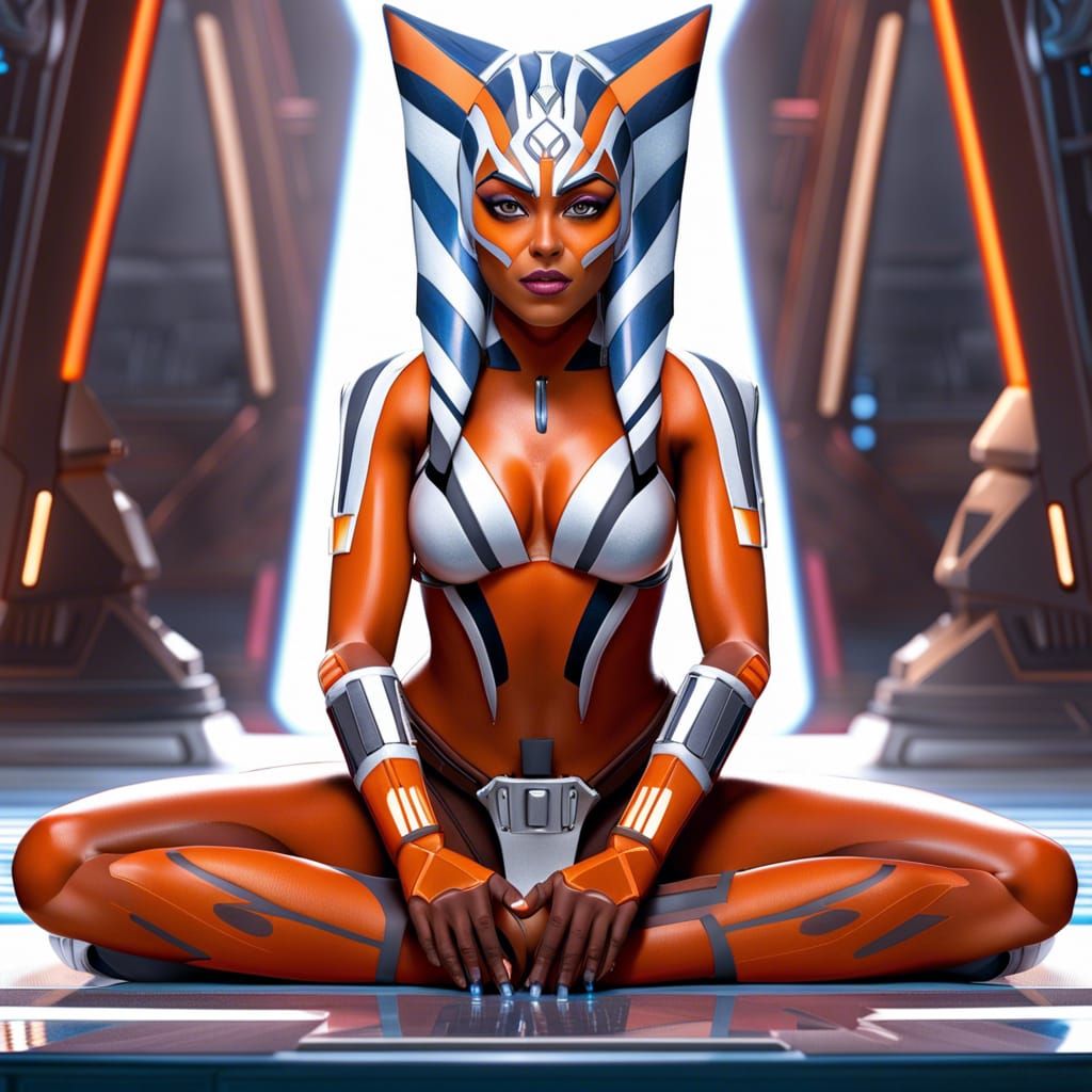 Ahsoka Tano Modelshoot in Hyperrealistic Style