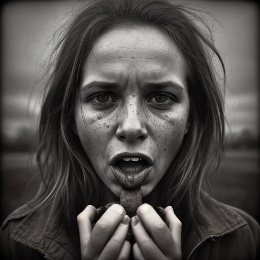 Powerful Women Eating Meat: A Gritty Portrait