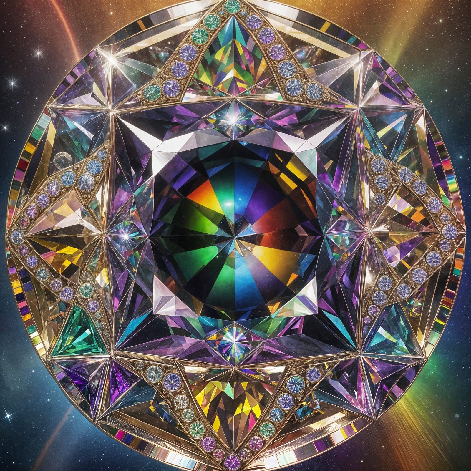 Rainbow Diamond Cathedral: Spectral Alchemy Vision