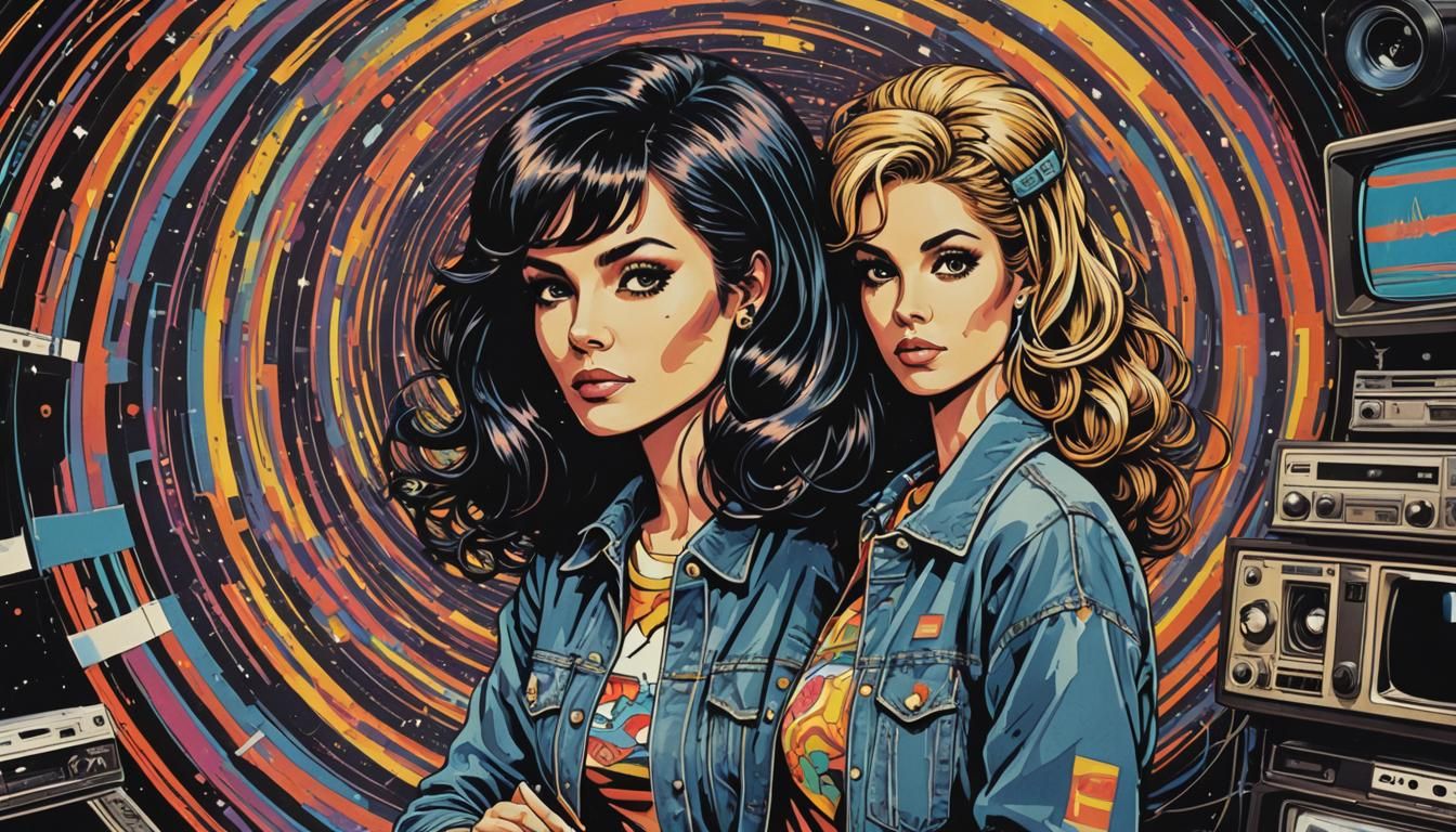 Psychedelic Black Hole Swallows 1976 TV Logo