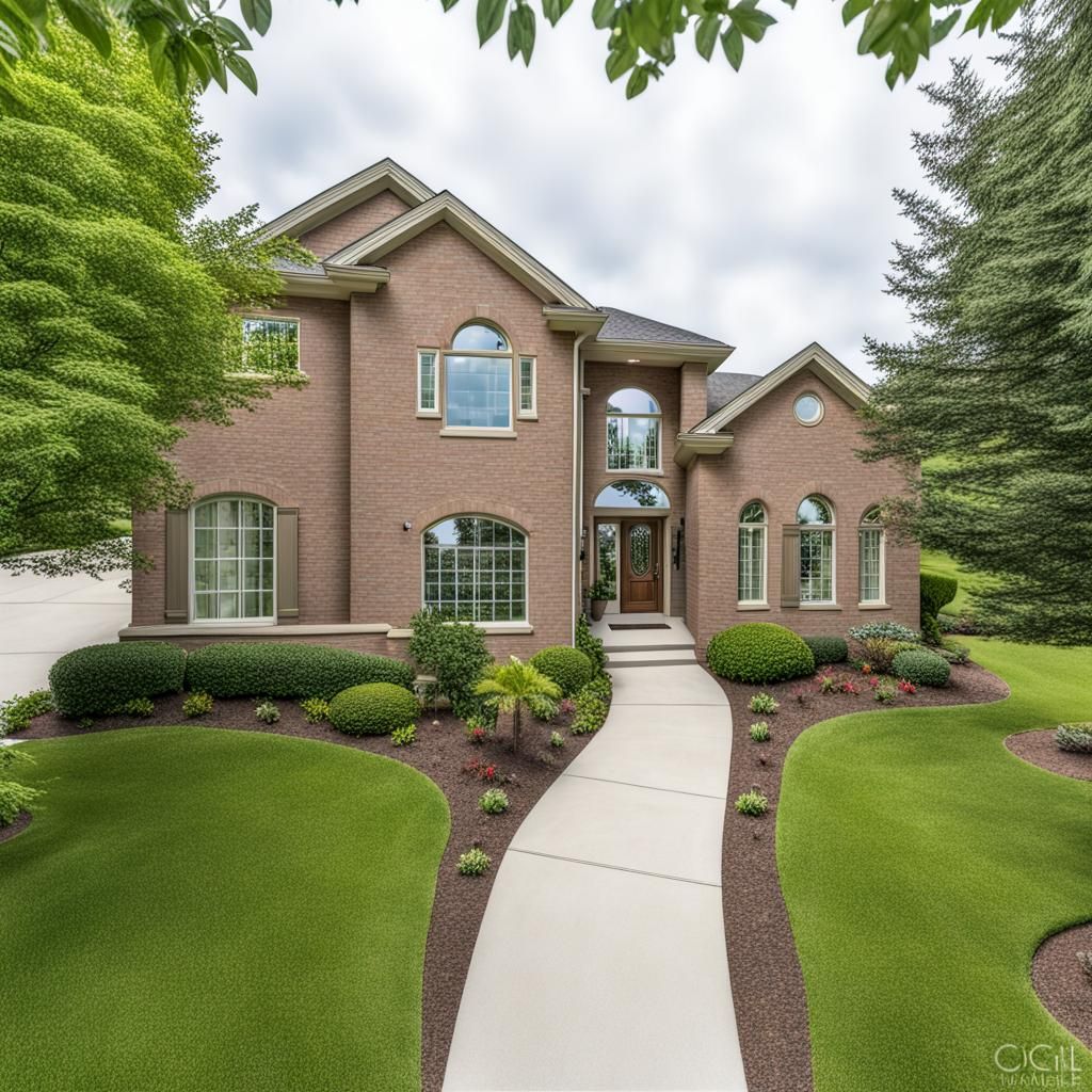 Abstract AI Interpretation of Fairway Valley Drive