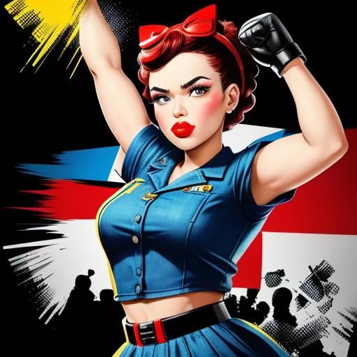 Rosie the Riveter: Pop Art Knockout