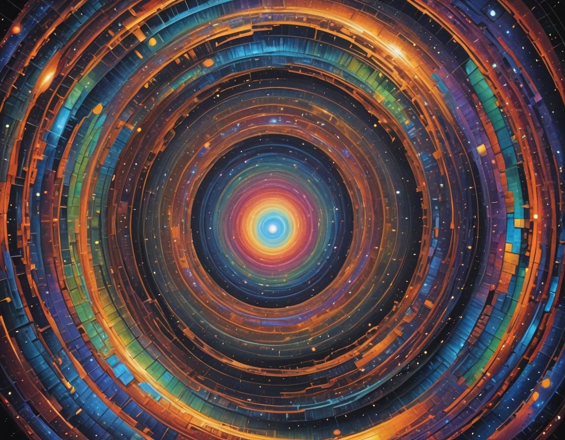 Iridescent Energy Flows Through Cosmic Wormhole